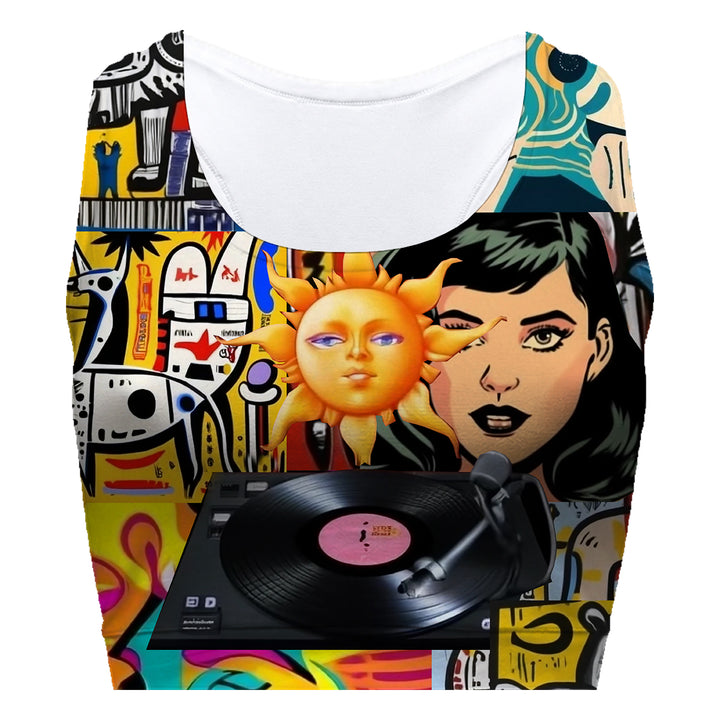 Street Art Sport Bra Woman Underwear Beachwear Loungewear