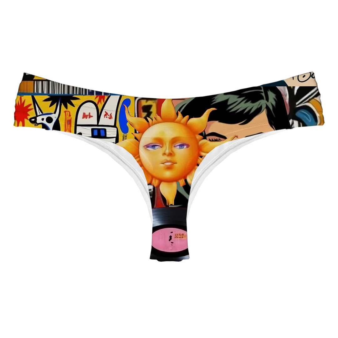 Street Art String Woman Underwear Beachwear Loungewear