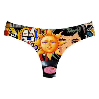 Street Art String Woman Underwear Beachwear Loungewear