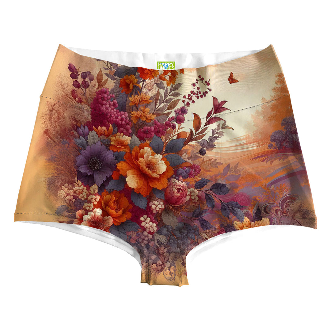 Sunset Flowers Highwaist Front