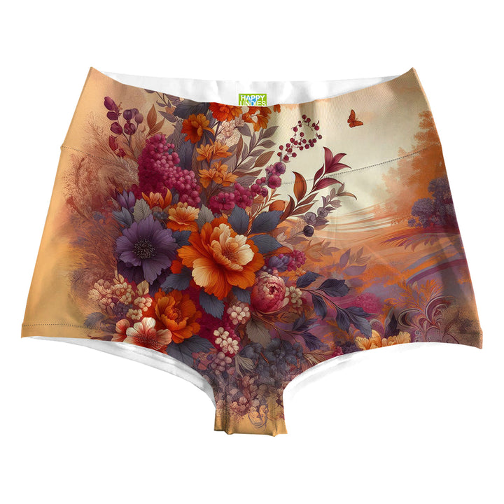 Sunset Flowers Highwaist Front