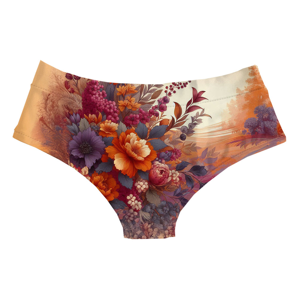 Sunset Flowers Hipster Back