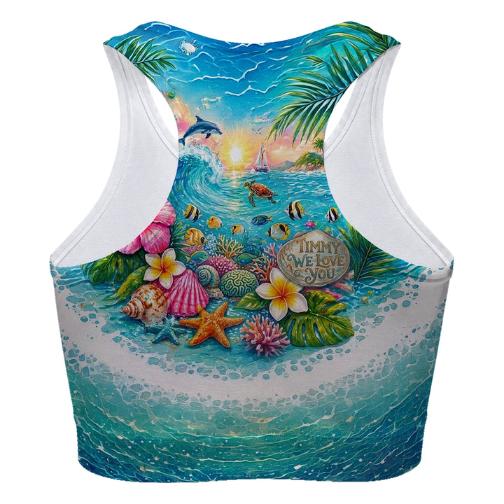 Timmy The Whale Sport Bra Woman Underwear Beachwear Loungewear