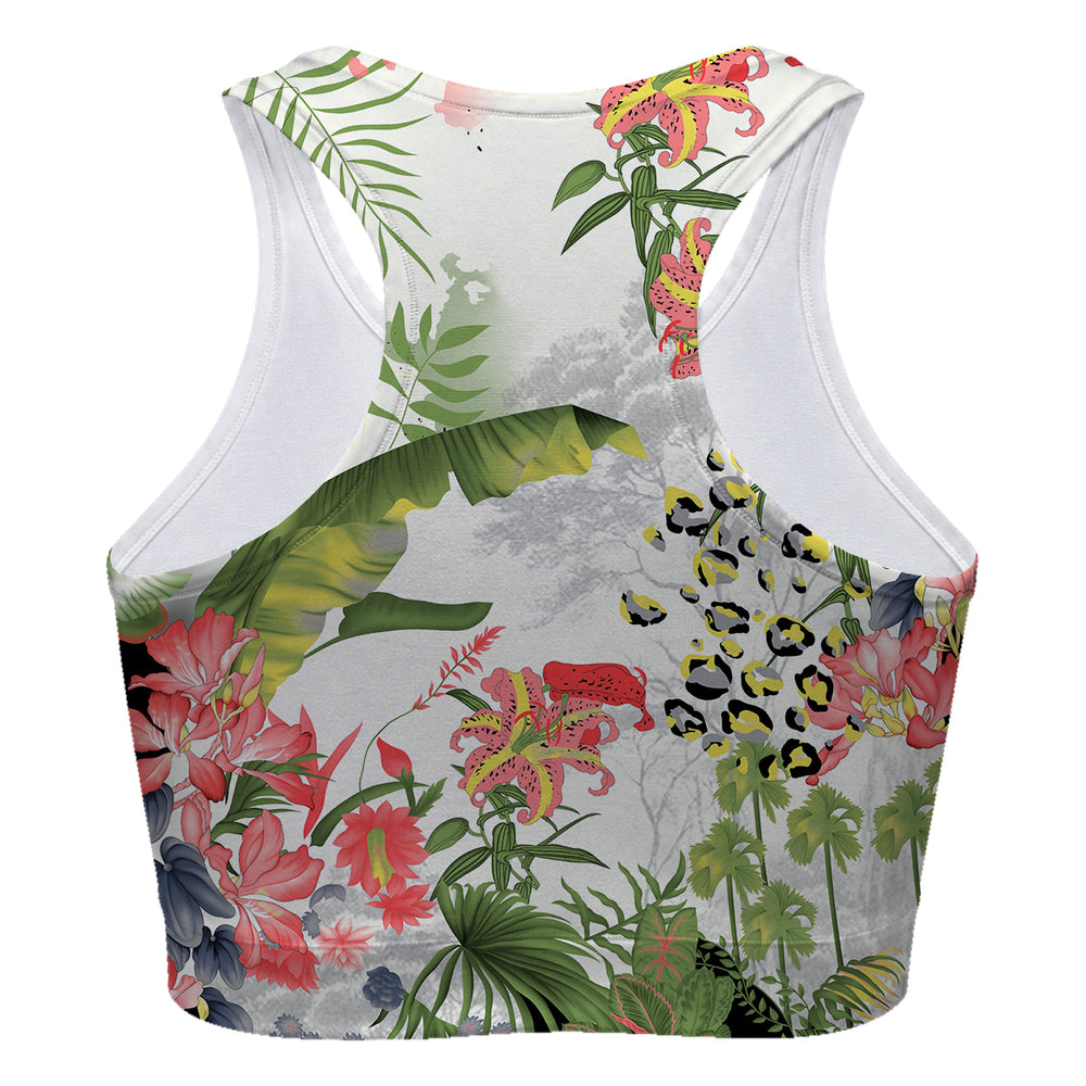 Tropical Sport Bra Woman Underwear Beachwear Loungewear