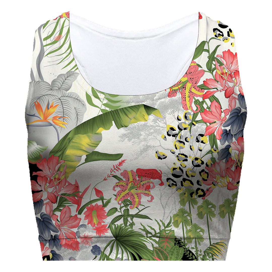 Tropical Sport Bra Woman Underwear Beachwear Loungewear