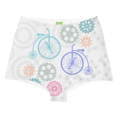 Vintage Bike Highwaist Woman Underwear Beachwear Loungewear