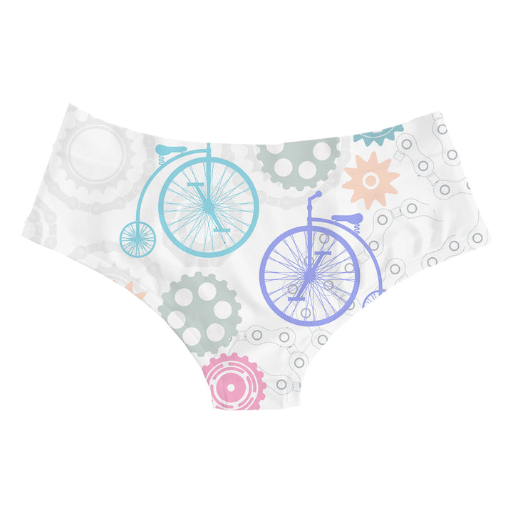Vintage Bike Hipster Woman Underwear Beachwear Loungewear