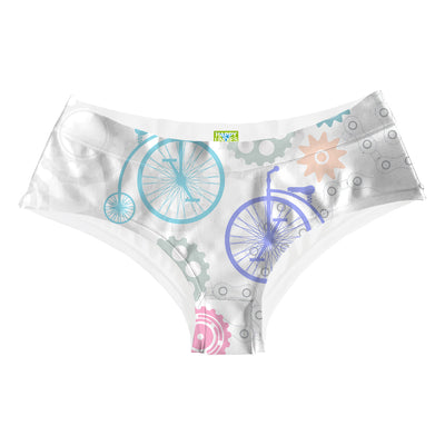 Vintage Bike Hipster Woman Underwear Beachwear Loungewear