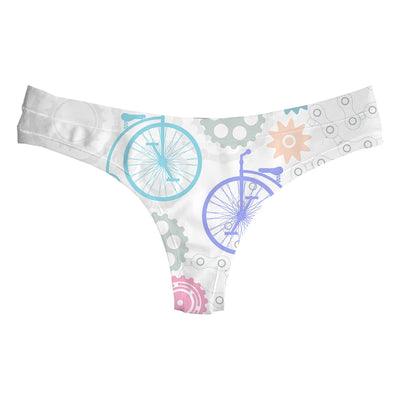 Vintage Bike String Woman Underwear Beachwear Loungewear