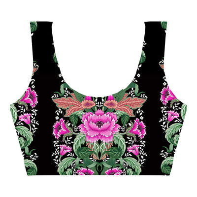 Vintage Flower Crop Top Front
