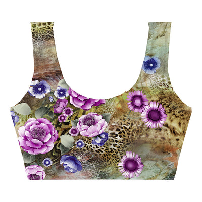 Violet Wilderness Crop Top Front