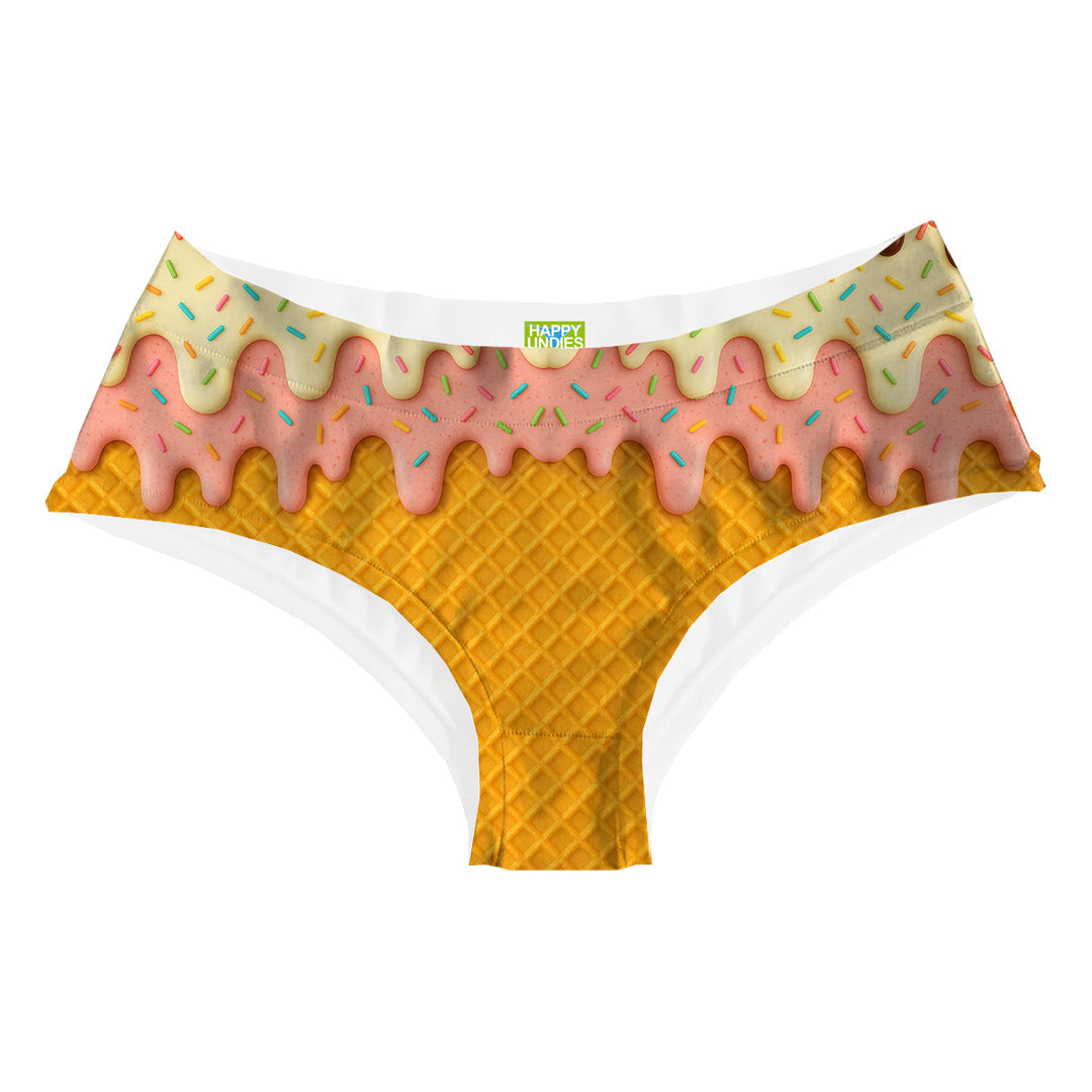 Waffle Hipster Woman Underwear Beachwear Loungewear