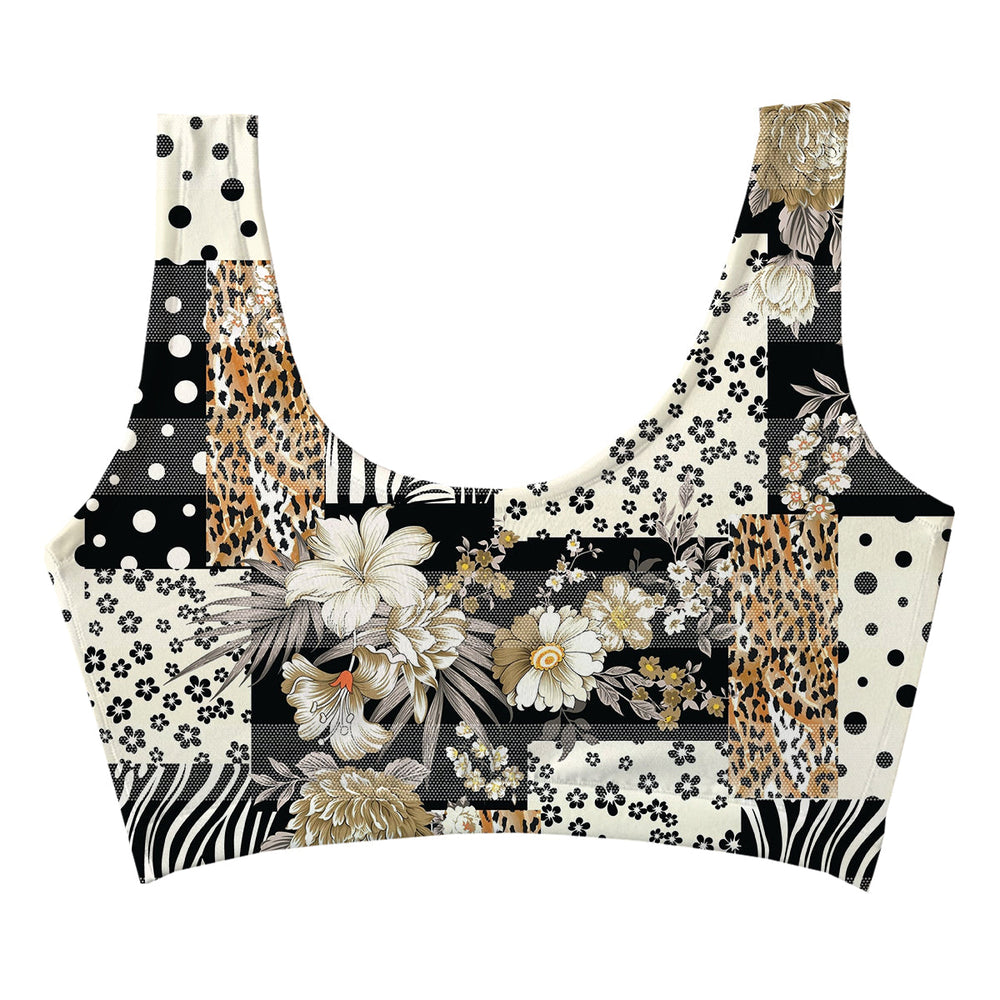 Winter Garden Crop Top Woman Underwear Beachwear Loungewear