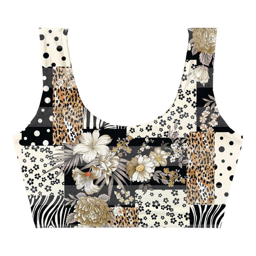 Winter Garden Crop Top Woman Underwear Beachwear Loungewear