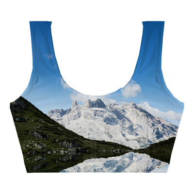 Winter Skyline Crop Top Front