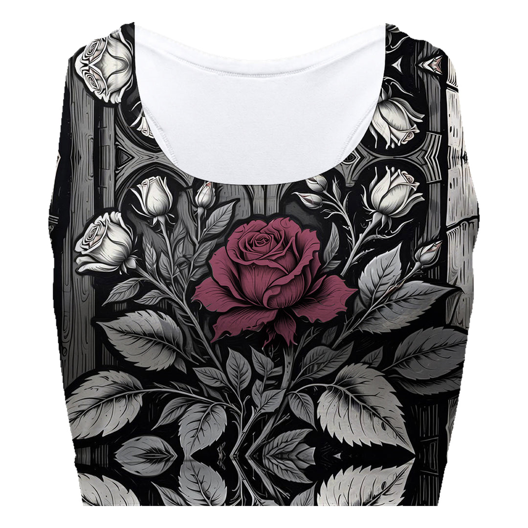Wooden Rose Sport Bra Woman Underwear Beachwear Loungewear
