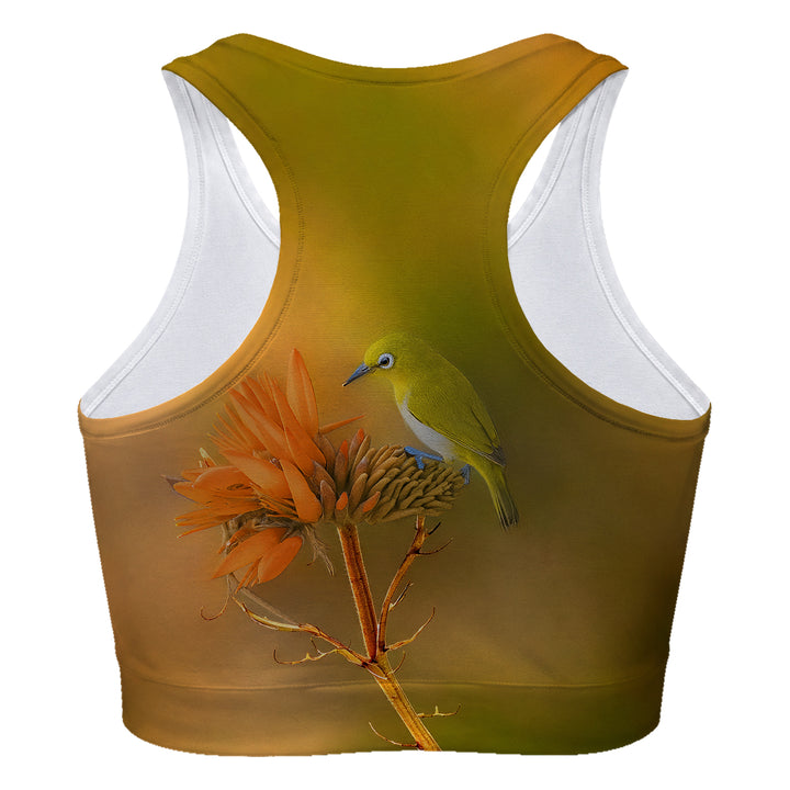 Yellow Bird Sport Bra Woman Underwear Beachwear Loungewear