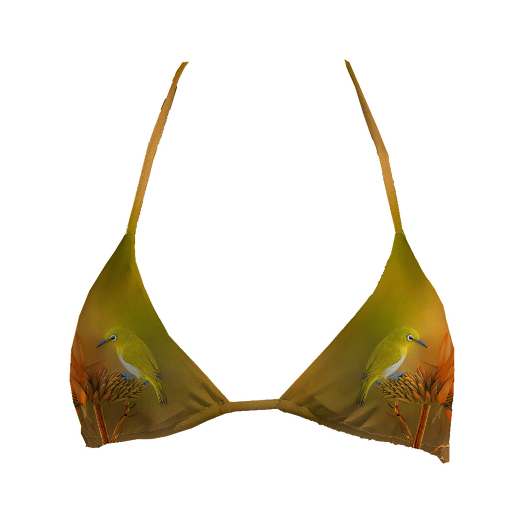 Yellow Bird Top Triangle Woman Underwear Beachwear Loungewear