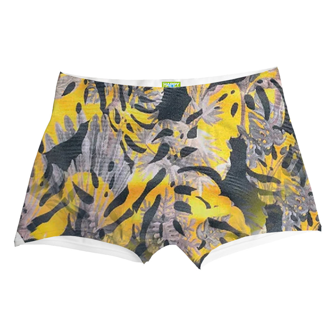 Yellow Leaves Boxer Front