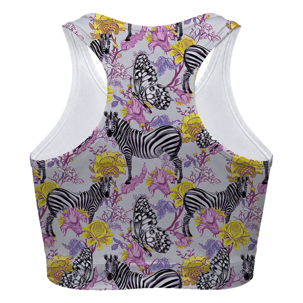 Zebras Flirt Sport Bra Woman Underwear Beachwear Loungewear