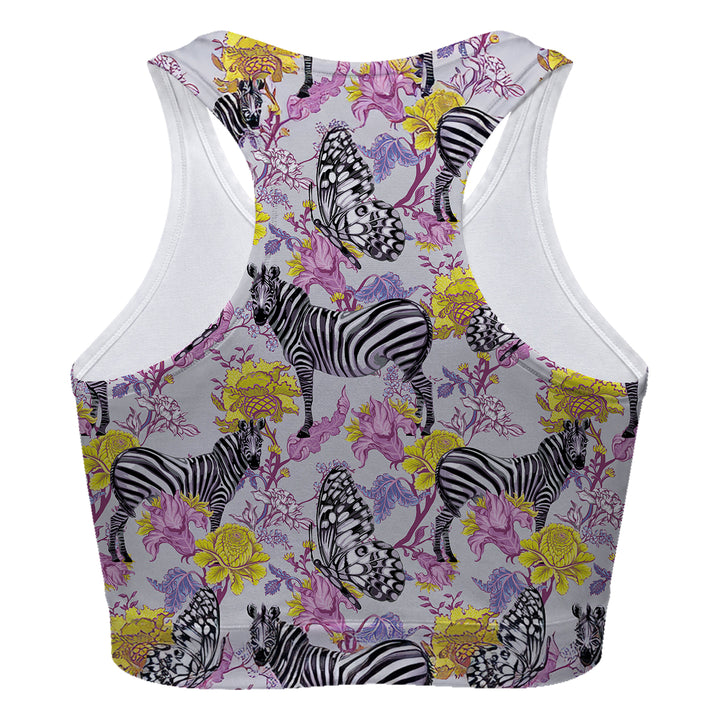 Zebras Flirt Sport Bra Woman Underwear Beachwear Loungewear